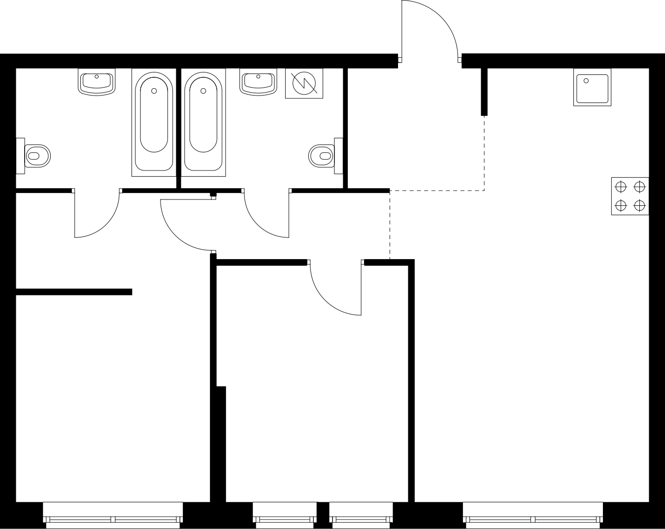 2-комнатная квартира с отделкой в ЖК Кронштадтский 9 на 26 этаже в 1 секции. Сдача в 3 кв. 2023 г.