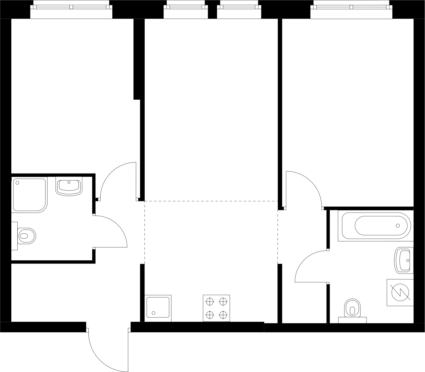 1-комнатная квартира с отделкой в ЖК FORIVER на 7 этаже в 2 секции. Сдача в 4 кв. 2023 г.