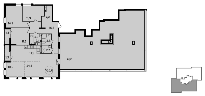 1-комнатная квартира (Студия) с отделкой в ЖК Сити комплекс Амарант на 7 этаже в 1 секции. Сдача в 4 кв. 2023 г.