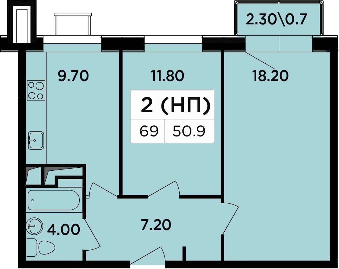 4-комнатная квартира с отделкой в ЖК Микрорайон Домашний на 23 этаже в 9 секции. Сдача в 3 кв. 2021 г.