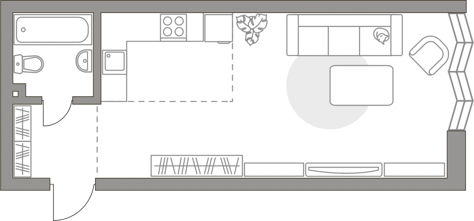 2-комнатная квартира с отделкой в ЖК Сиреневый бульвар на 2 этаже в 1 секции. Сдача в 1 кв. 2025 г.