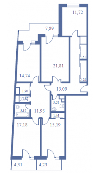 1-комнатная квартира с отделкой в ЖК Бородино на 6 этаже в 1 секции. Дом сдан.