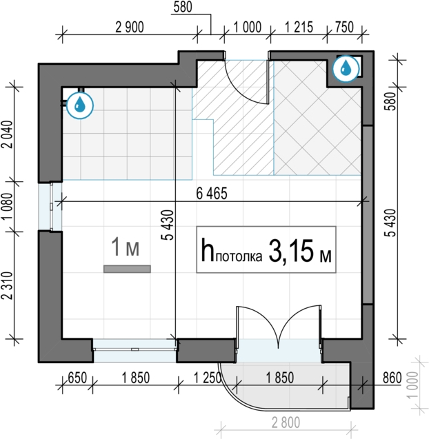3-комнатная квартира в ЖК Symphony 34 на 29 этаже в 1 секции. Сдача в 2 кв. 2025 г.