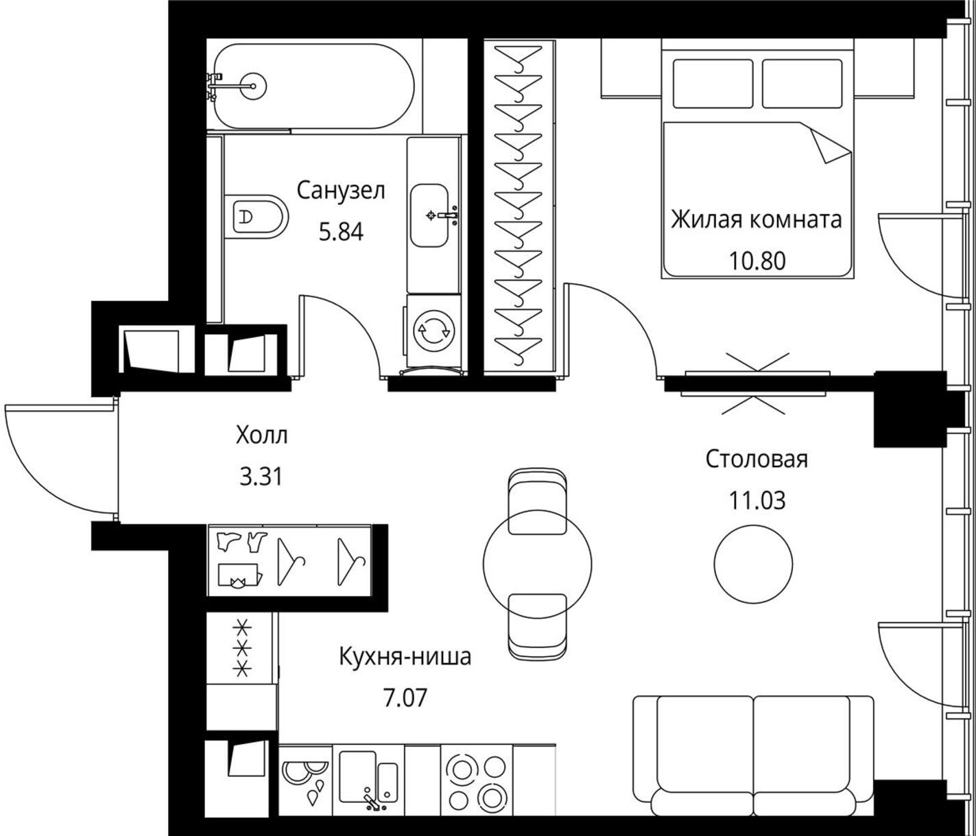 4-комнатная квартира с отделкой в ЖК Шуваловский на 25 этаже в 1 секции. Дом сдан.