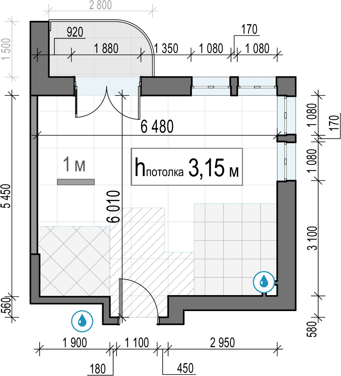 2-комнатная квартира в ЖК Михалковский на 2 этаже в 4 секции. Сдача в 3 кв. 2024 г.