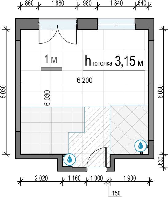 2-комнатная квартира в ЖК N'ICE LOFT на 11 этаже в 1 секции. Сдача в 1 кв. 2024 г.
