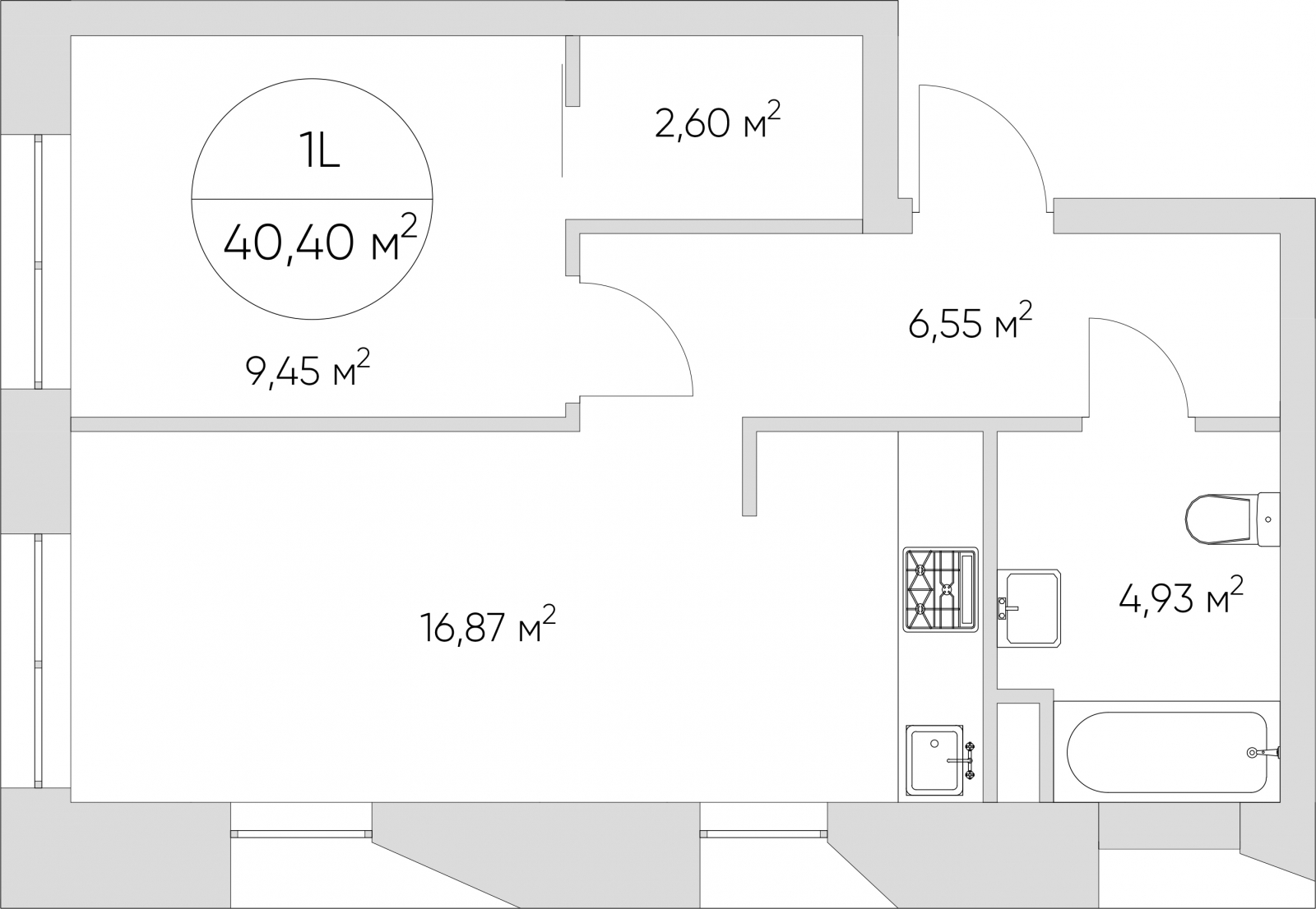 3-комнатная квартира с отделкой в ЖК City Bay на 18 этаже в 1 секции. Сдача в 3 кв. 2026 г.