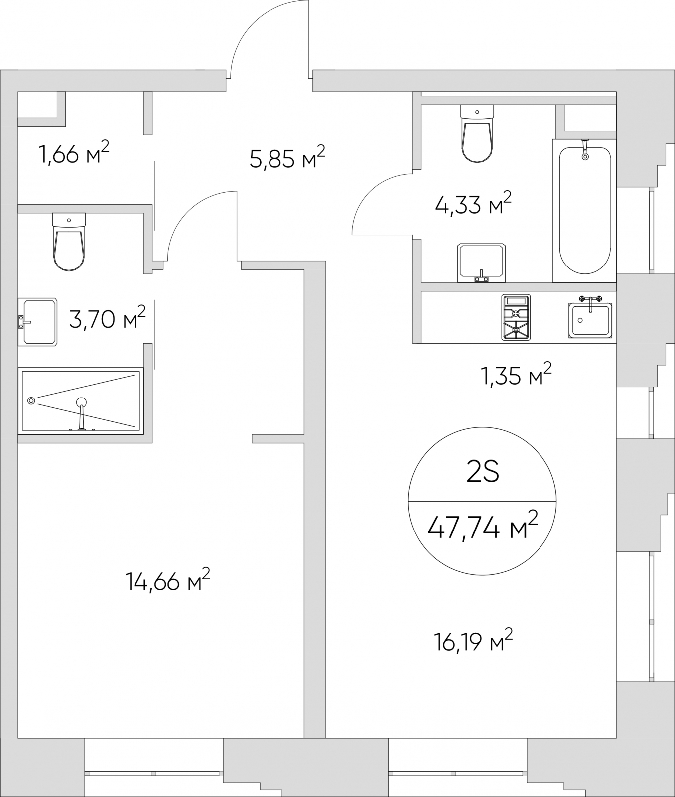 4-комнатная квартира с отделкой в ЖК Бунинские кварталы на 17 этаже в 1 секции. Сдача в 1 кв. 2026 г.