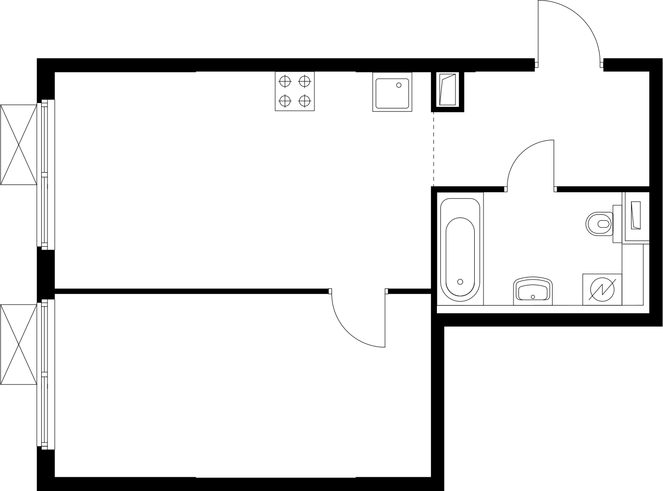 4-комнатная квартира с отделкой в ЖК Дом Достижение на 21 этаже в I секции. Сдача в 3 кв. 2023 г.