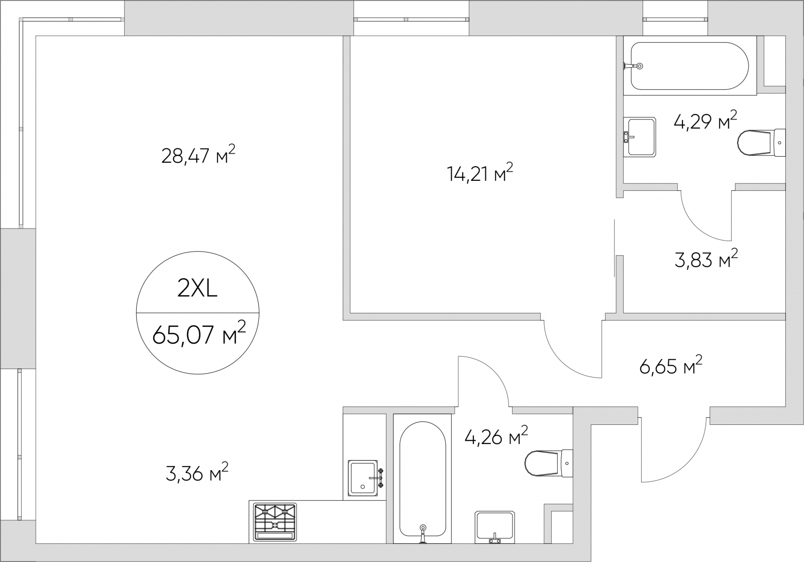 3-комнатная квартира с отделкой в ЖК Южная Битца на 22 этаже в 4 секции. Сдача в 2 кв. 2021 г.