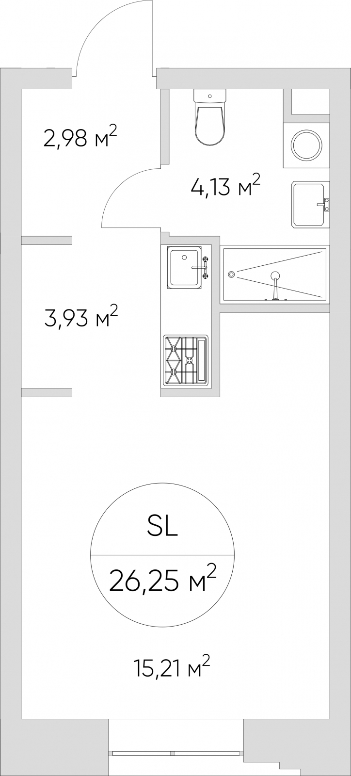 2-комнатная квартира с отделкой в ЖК Янила Драйв на 1 этаже в 3 секции. Сдача в 4 кв. 2021 г.