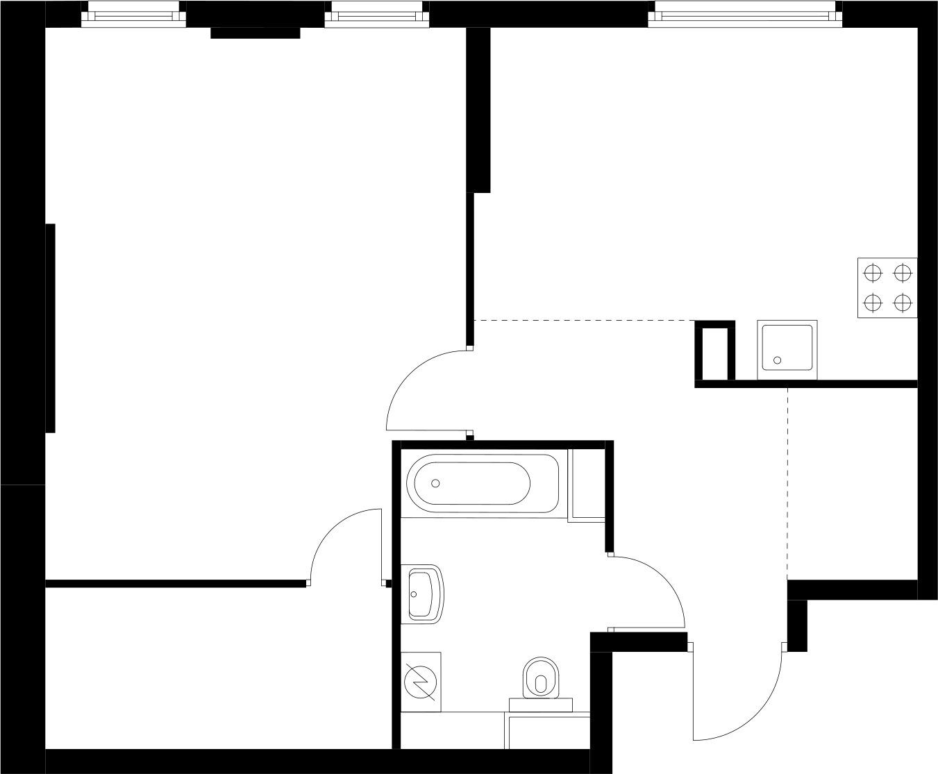 1-комнатная квартира с отделкой в ЖК Янила Драйв на 6 этаже в 2 секции. Сдача в 4 кв. 2021 г.