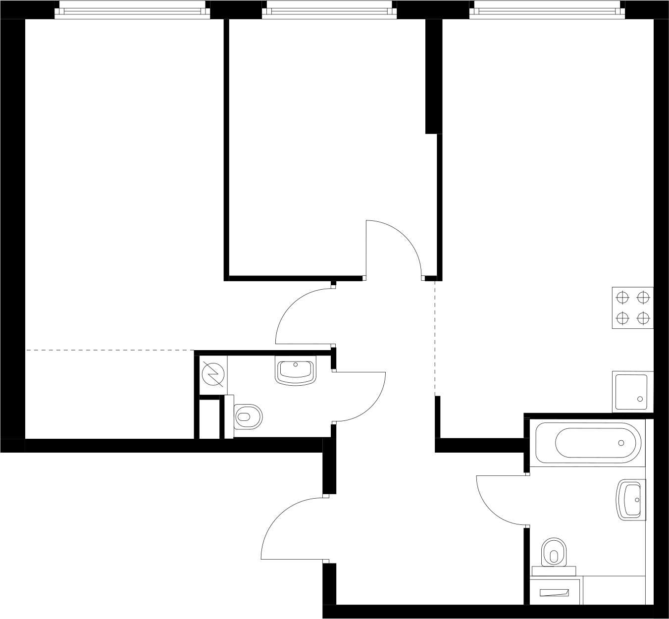 2-комнатная квартира с отделкой в ЖК Янила Драйв на 1 этаже в 2 секции. Сдача в 4 кв. 2021 г.