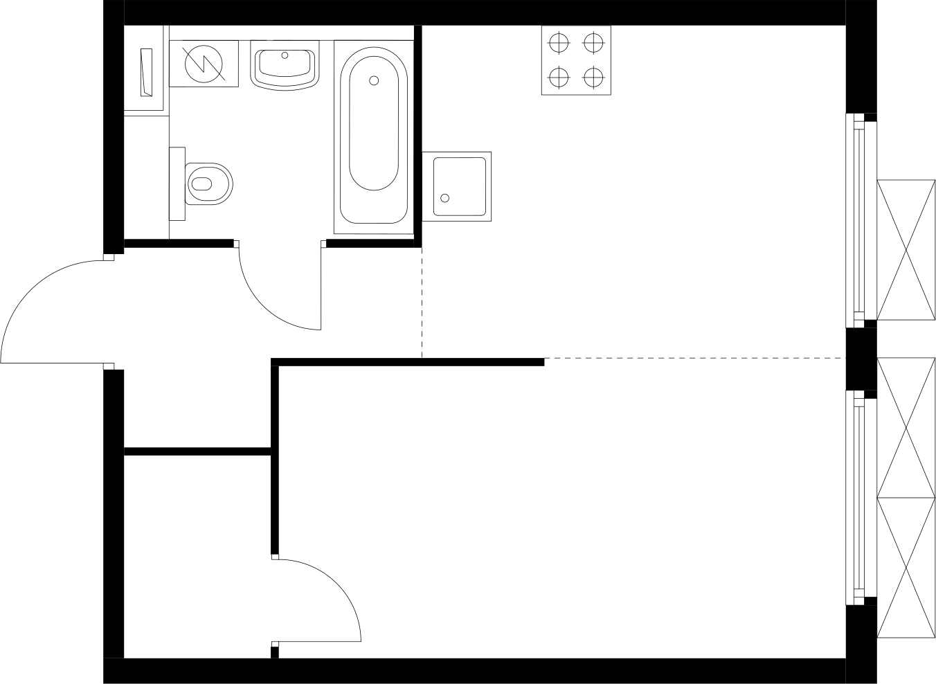 2-комнатная квартира с отделкой в ЖК Южная Битца на 11 этаже в 1 секции. Сдача в 4 кв. 2021 г.