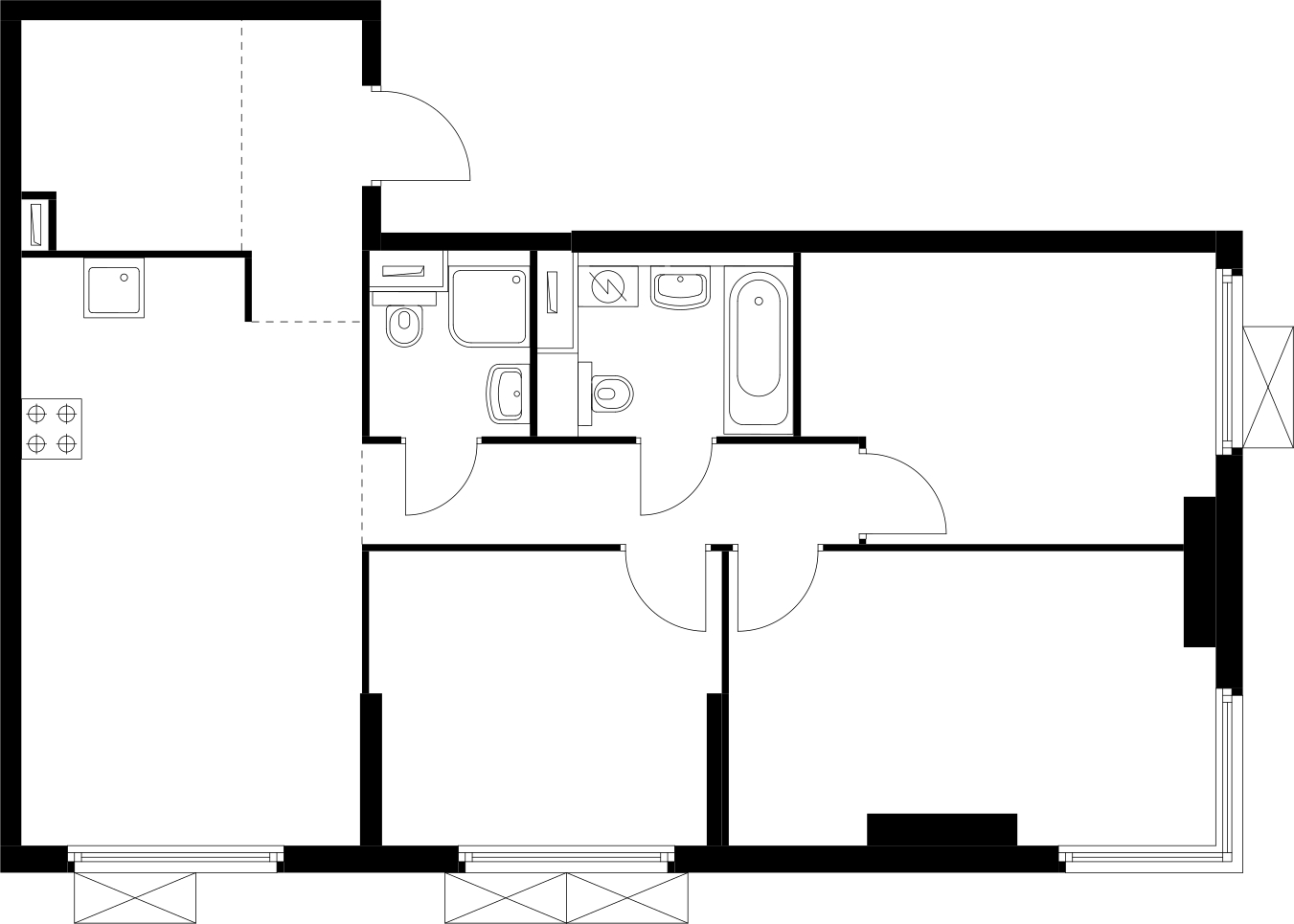 1-комнатная квартира (Студия) в ЖК Пехра на 11 этаже в 2 секции. Сдача в 1 кв. 2024 г.