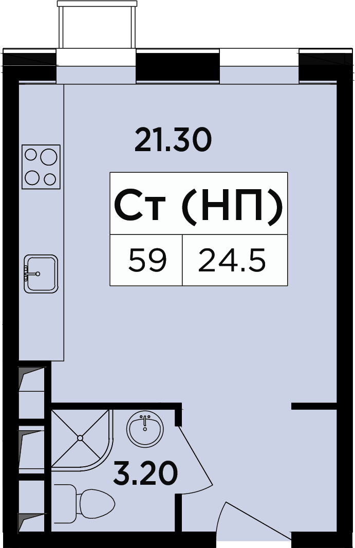 3-комнатная квартира с отделкой в ЖК Легендарный Квартал на Березовой  аллее на 14 этаже в 2 секции. Сдача в 3 кв. 2019 г.