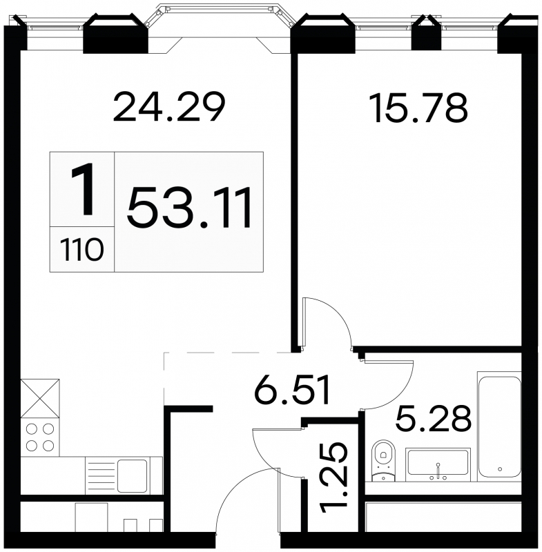 2-комнатная квартира с отделкой в ЖК AVrorA на 6 этаже в 4 секции. Дом сдан.
