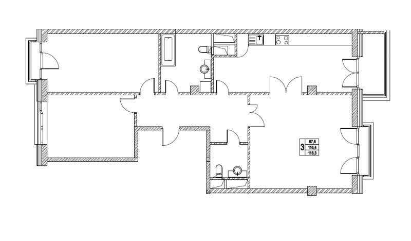 1-комнатная квартира (Студия) с отделкой в ЖК Лучи на 19 этаже в 1 секции. Сдача в 3 кв. 2024 г.