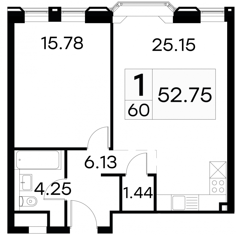 4-комнатная квартира с отделкой в ЖК Эко-квартал VERY на 6 этаже в 1 секции. Сдача в 1 кв. 2024 г.