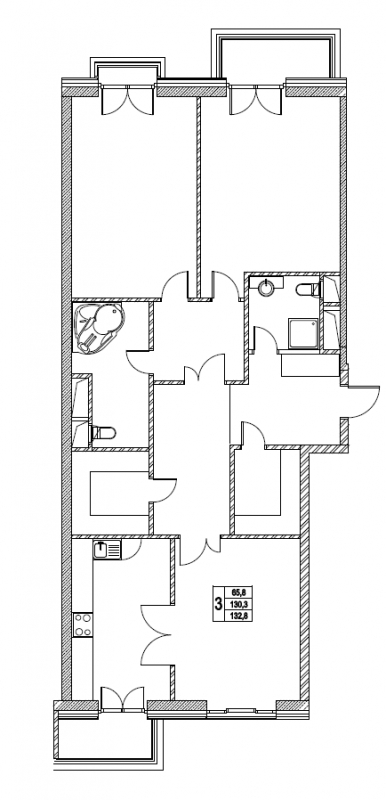 1-комнатная квартира (Студия) с отделкой в ЖК Лучи на 22 этаже в 1 секции. Сдача в 3 кв. 2024 г.