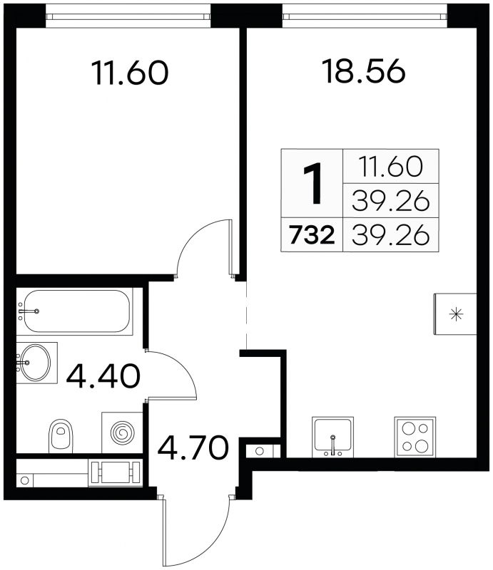 3-комнатная квартира с отделкой в ЖК Дмитровский парк на 15 этаже в 6 секции. Сдача в 4 кв. 2023 г.