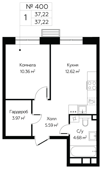 3-комнатная квартира с отделкой в ЖК Бунинские кварталы на 17 этаже в 1 секции. Сдача в 4 кв. 2024 г.