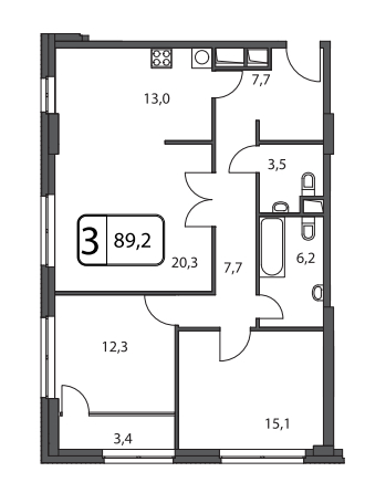 2-комнатная квартира с отделкой в ЖК Флотилия на 17 этаже в 1 секции. Дом сдан.