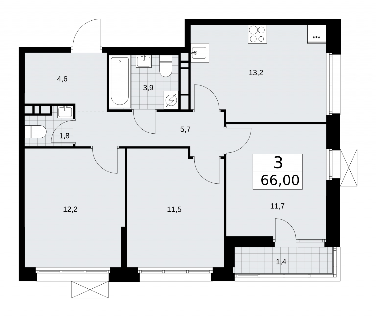 1-комнатная квартира с отделкой в ЖК Квартал Некрасовка на 18 этаже в 3 секции. Сдача в 3 кв. 2023 г.