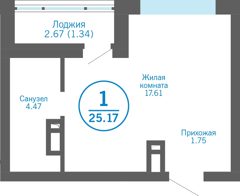 4-комнатная квартира в ЖК Бунинские кварталы на 8 этаже в 2 секции. Сдача в 2 кв. 2026 г.