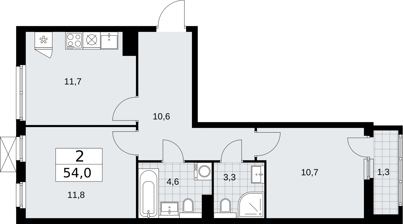 1-комнатная квартира с отделкой в ЖК ВТБ Арена Парк на 9 этаже в 1 секции. Дом сдан.