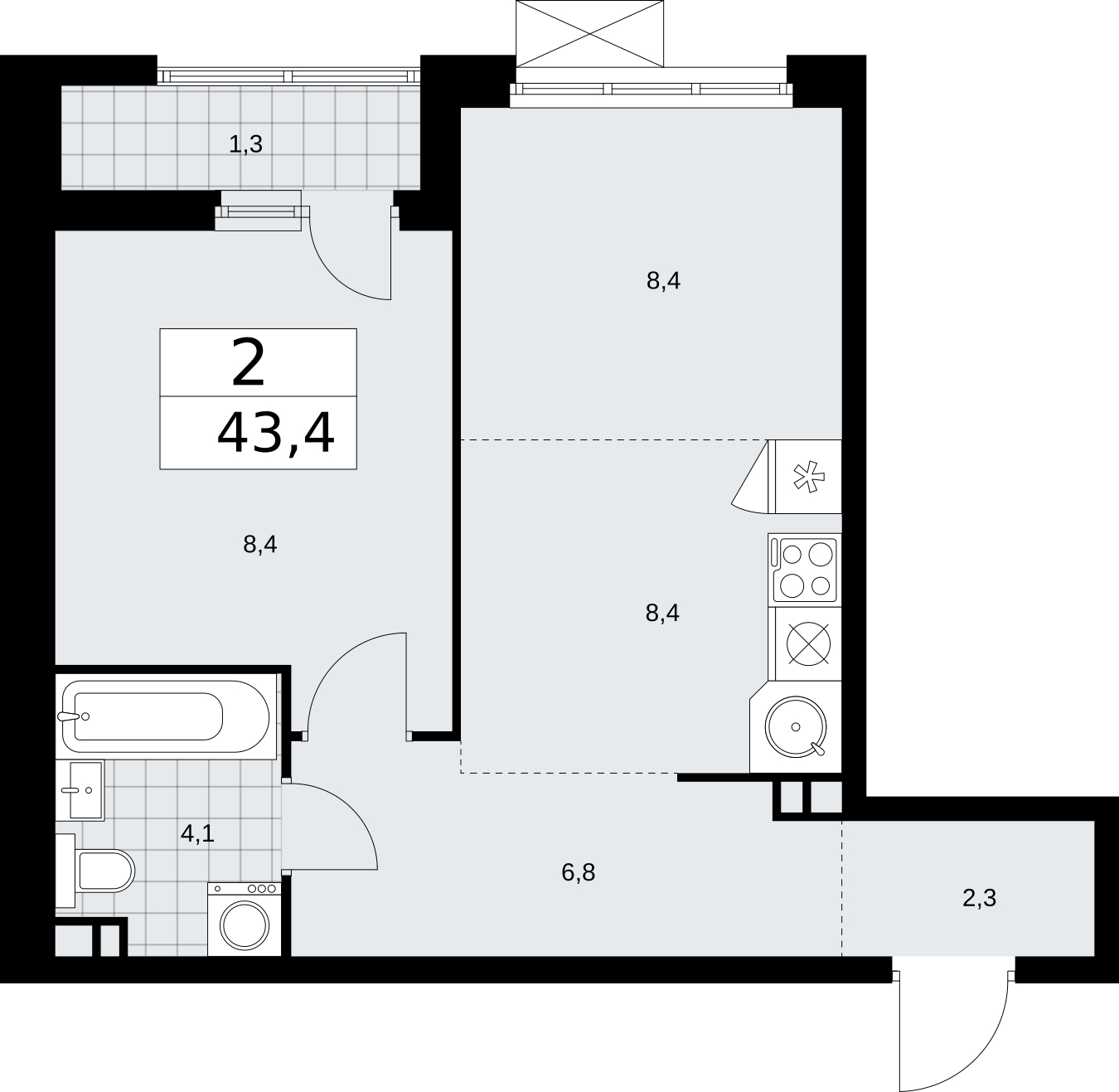 3-комнатная квартира с отделкой в ЖК Зорге 9 на 20 этаже в 1 секции. Сдача в 4 кв. 2021 г.