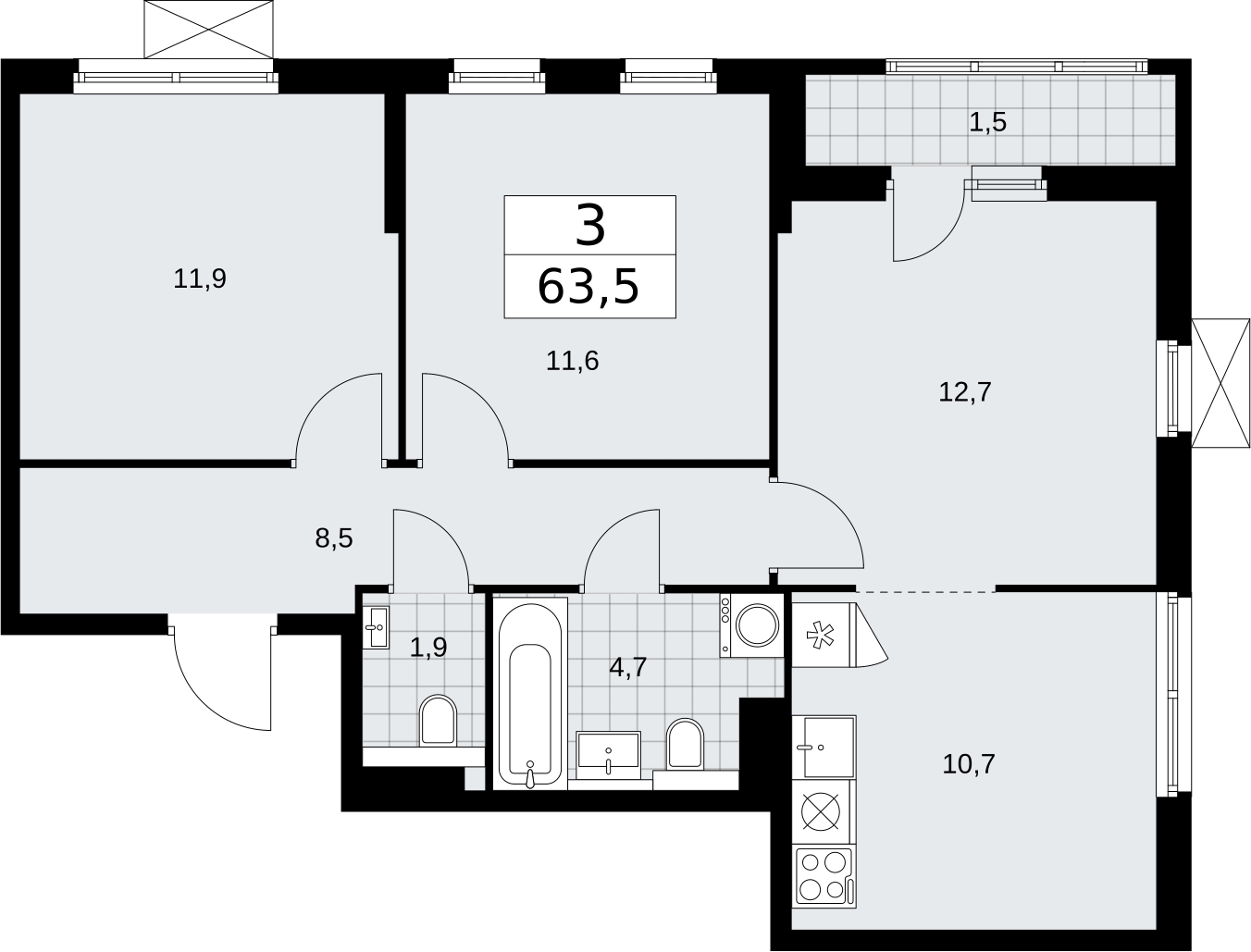 1-комнатная квартира в мой адрес В Зеленограде 901Б на 14 этаже в 1 секции. Дом сдан.