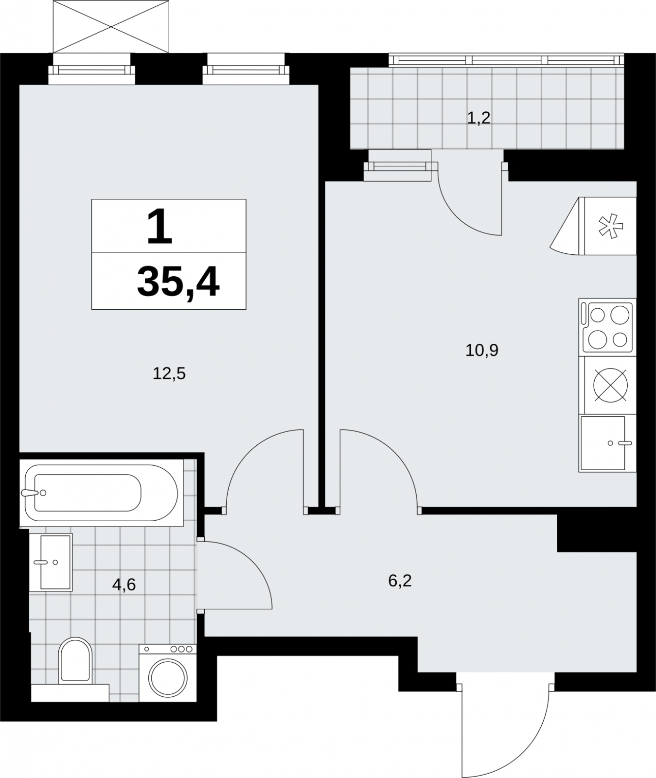 3-комнатная квартира с отделкой в ЖК The BOOK на 24 этаже в 1 секции. Дом сдан.