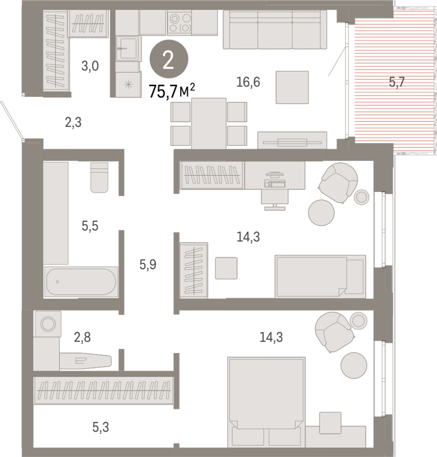 1-комнатная квартира (Студия) с отделкой в ЖК Преображенский на Московском на 10 этаже в 2 секции. Дом сдан.