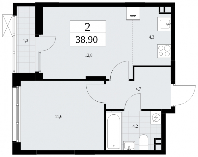 4-комнатная квартира с отделкой в ЖК Вестердам на 1 этаже в 3 секции. Дом сдан.