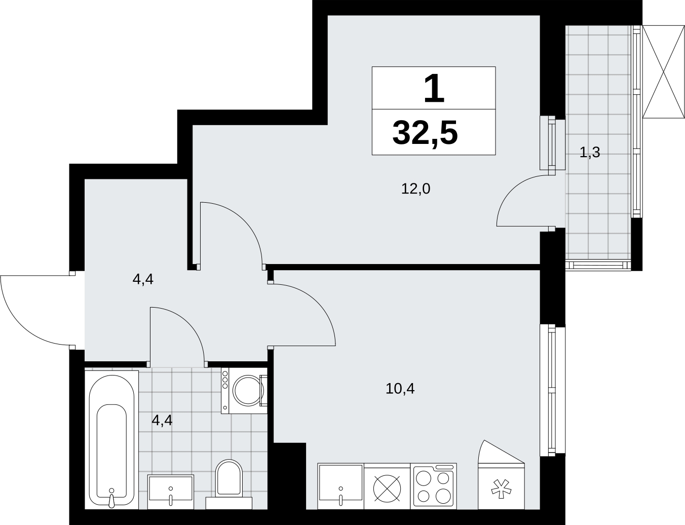 3-комнатная квартира с отделкой в ЖК Большая Академическая 85 на 19 этаже в 1 секции. Сдача в 4 кв. 2023 г.
