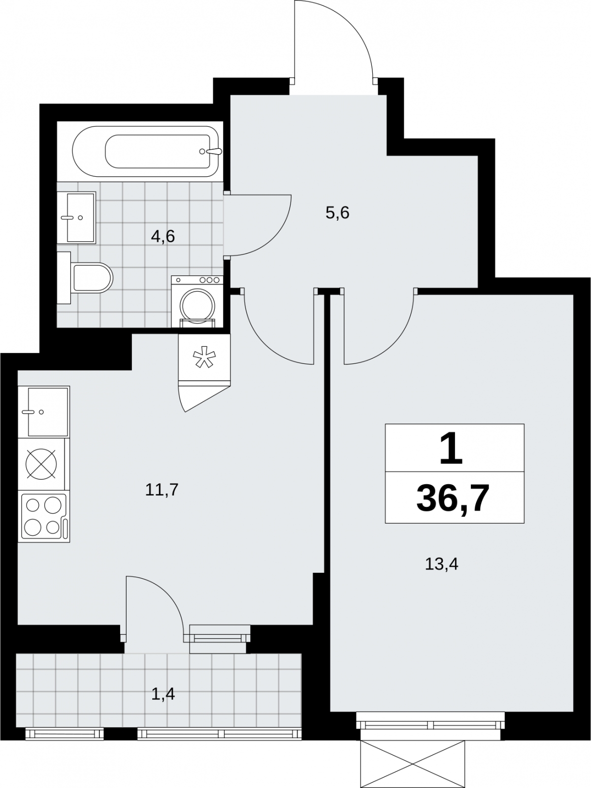 3-комнатная квартира с отделкой в ЖК Волоколамское 24 на 12 этаже в 1 секции. Сдача в 4 кв. 2022 г.