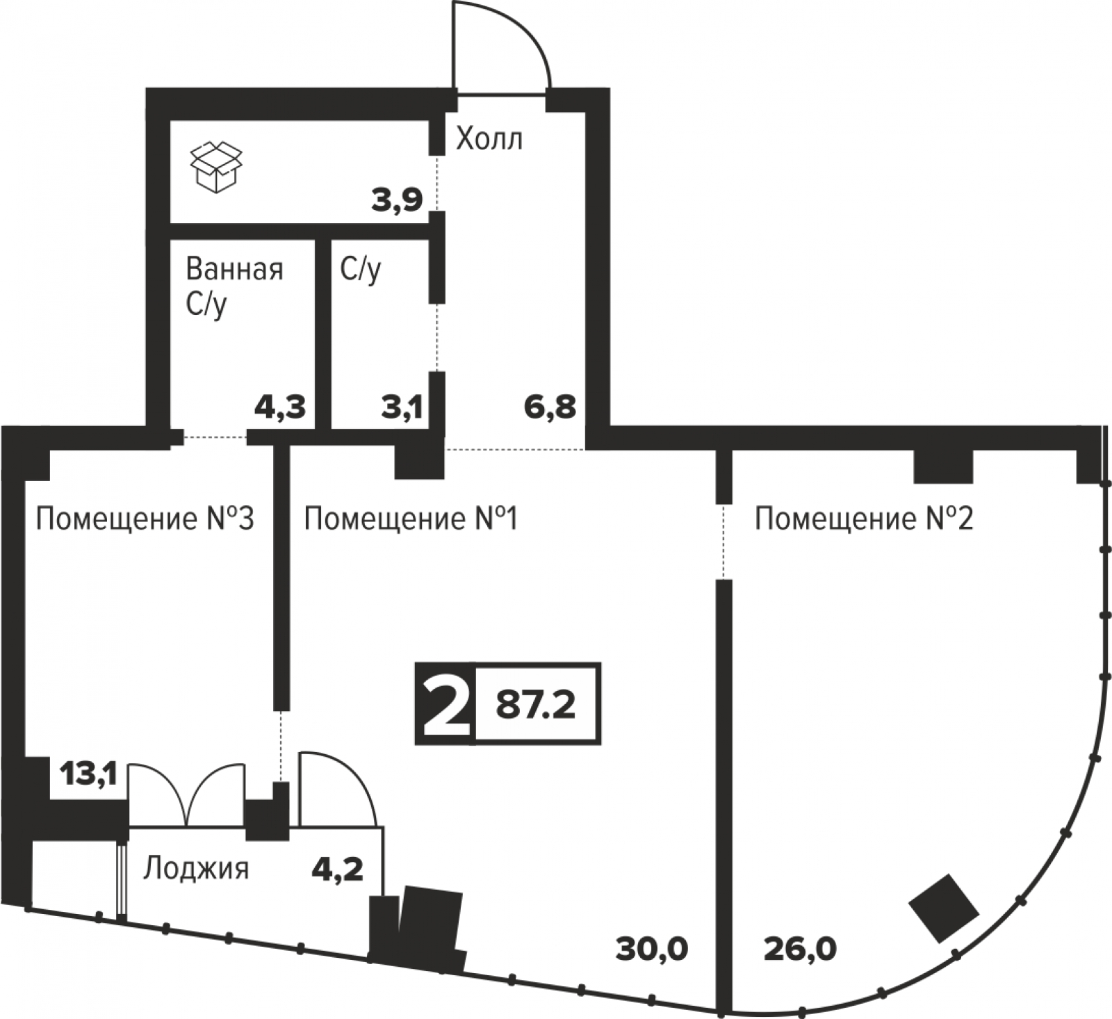 3-комнатная квартира с отделкой в ЖК Речной порт на 8 этаже в 2 секции. Сдача в 1 кв. 2024 г.
