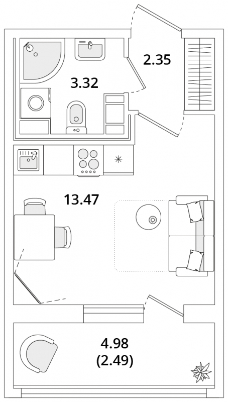 3-комнатная квартира с отделкой в ЖК Волжский парк на 15 этаже в 2 секции. Сдача в 4 кв. 2023 г.