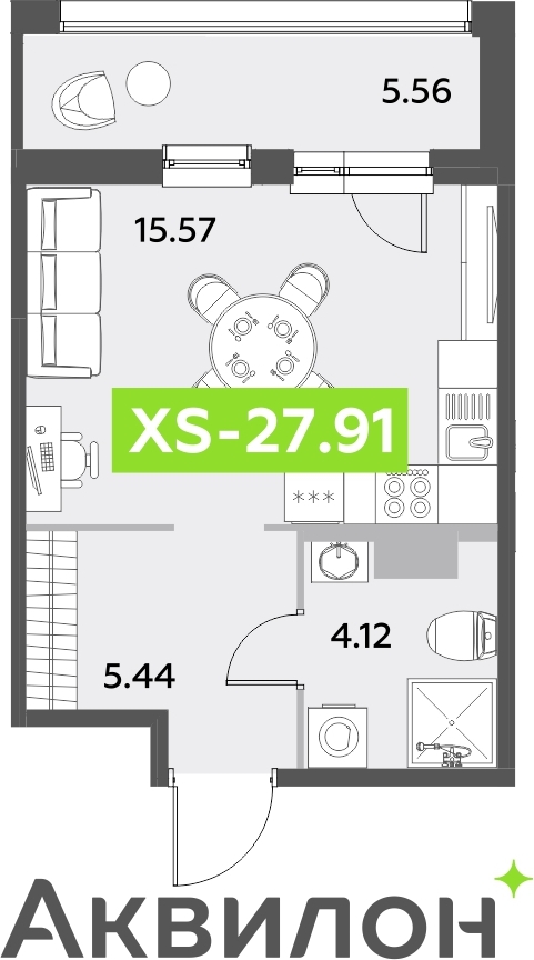 4-комнатная квартира с отделкой в ЖК Аквилон Leaves на 3 этаже в 1 секции. Сдача в 4 кв. 2024 г.