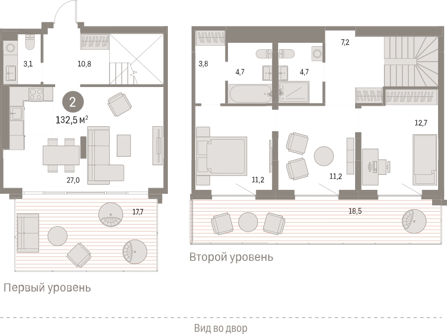 3-комнатная квартира с отделкой в Микрорайон Европейский Берег на 1 этаже в 4 секции. Сдача в 1 кв. 2025 г.