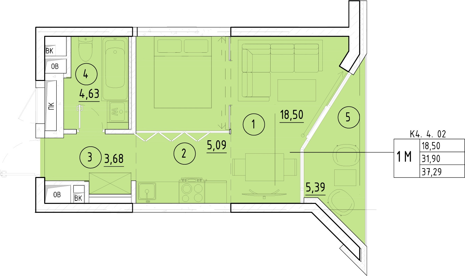 3-комнатная квартира в ЖК е.волюция на 10 этаже в 1 секции. Сдача в 3 кв. 2024 г.