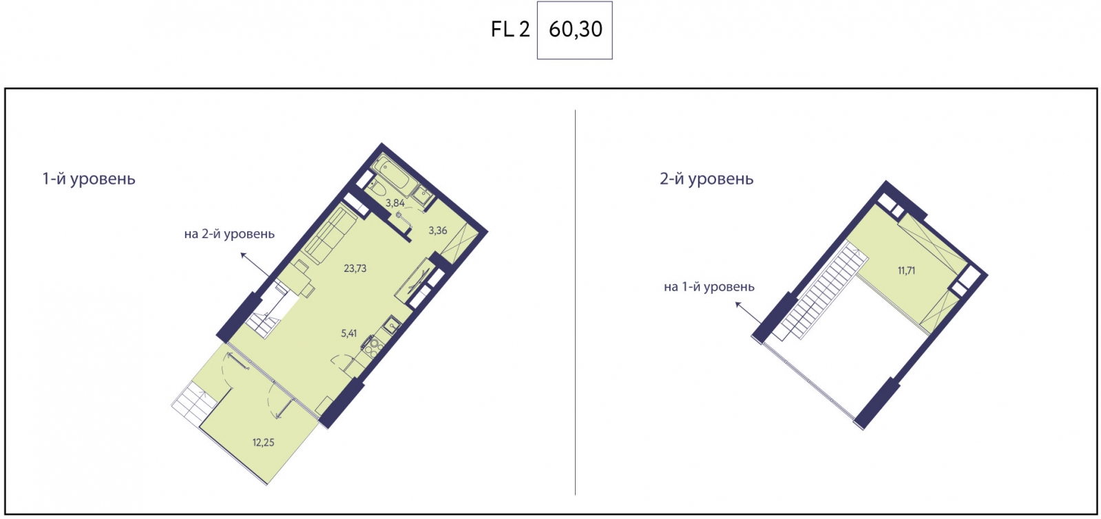 1-комнатная квартира (Студия) в ЖК Приморский квартал на 16 этаже в 2 секции. Сдача в 2 кв. 2025 г.