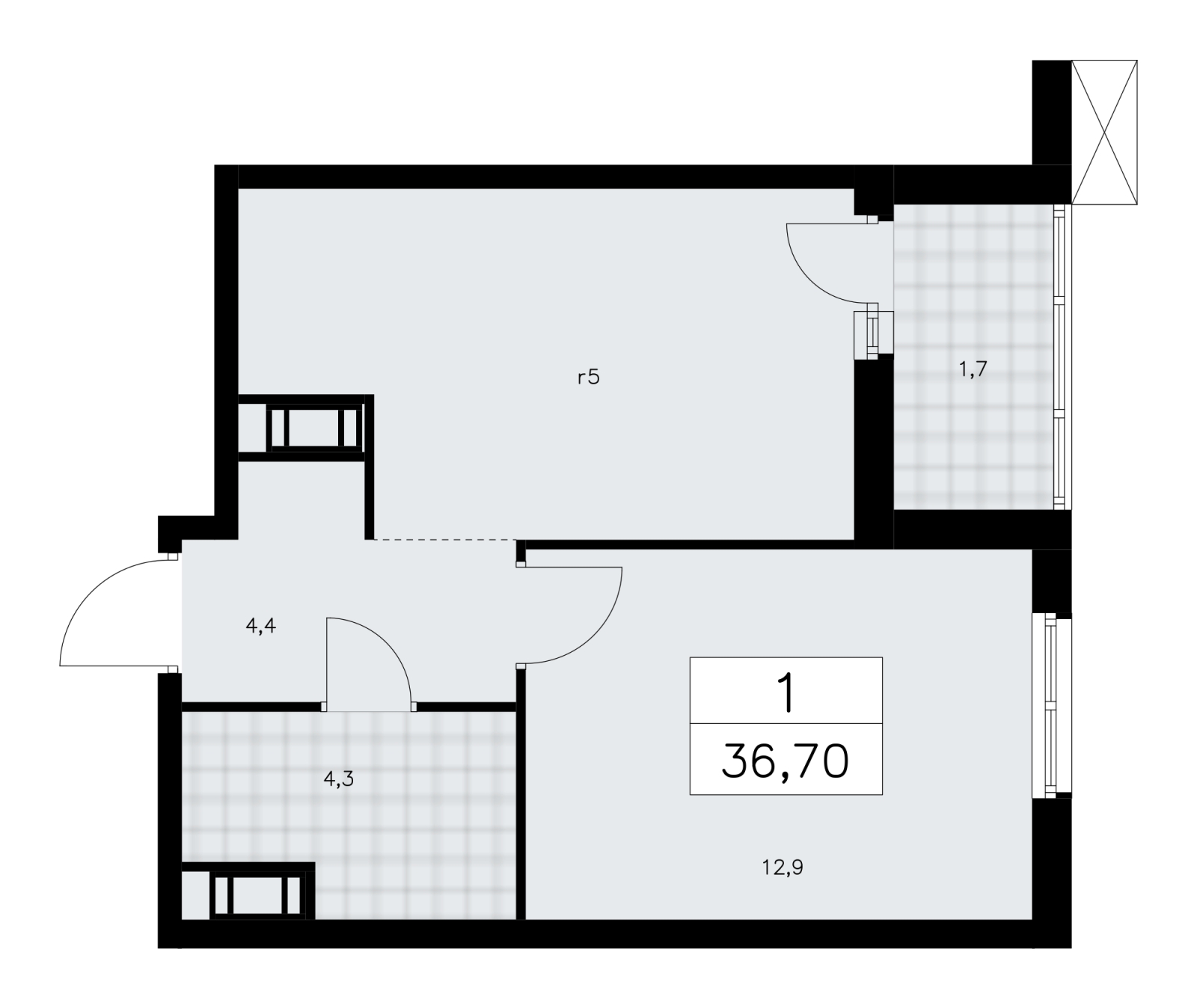 5-комнатная квартира в ЖК Родные кварталы на 3 этаже в 1 секции. Сдача в 3 кв. 2026 г.