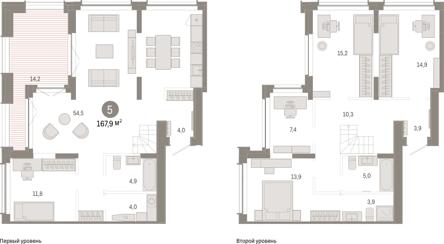 2-комнатная квартира с отделкой в ЖК А101 Всеволожск на 5 этаже в 2 секции. Сдача в 3 кв. 2025 г.