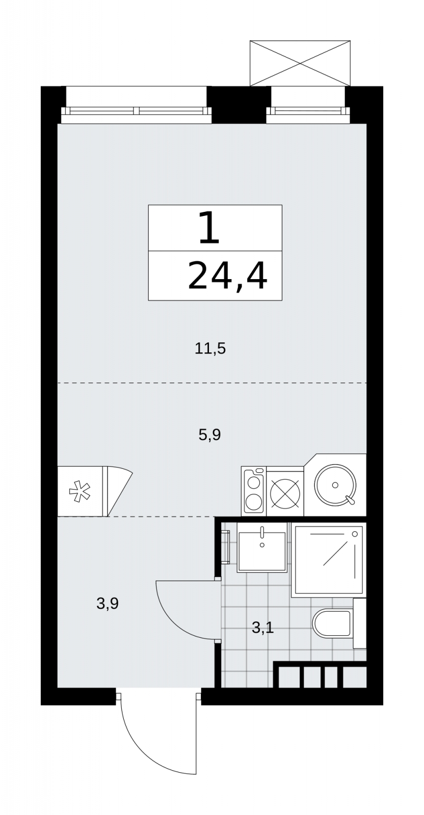 4-комнатная квартира с отделкой в ЖК Скандинавия на 10 этаже в 1 секции. Сдача в 2 кв. 2026 г.