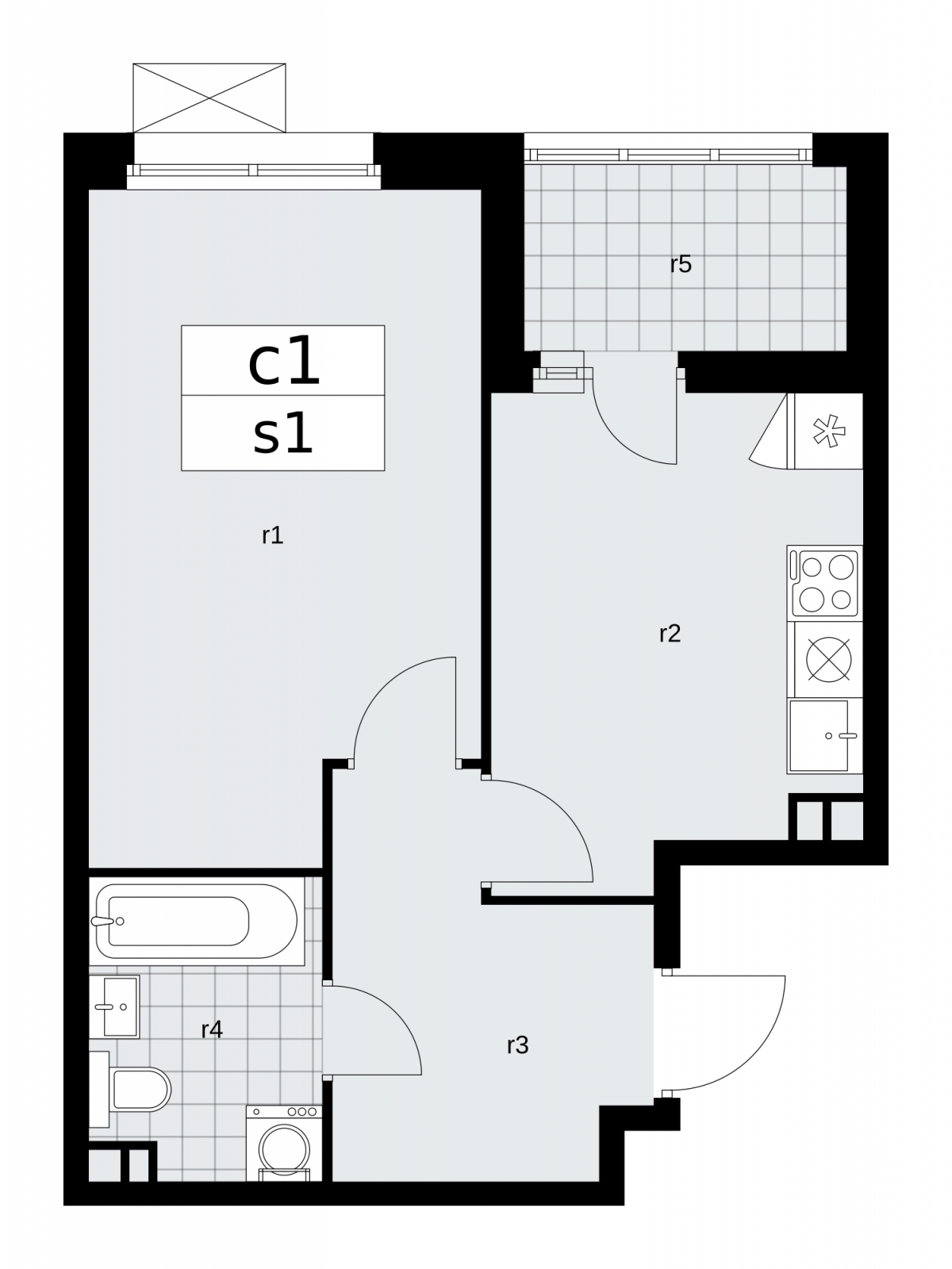 1-комнатная квартира с отделкой в ЖК Скандинавия на 12 этаже в 1 секции. Сдача в 2 кв. 2026 г.