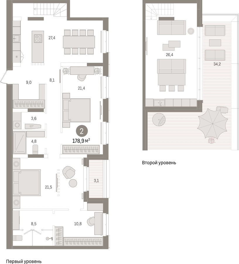3-комнатная квартира в ЖК Родные кварталы на 9 этаже в 9 секции. Сдача в 3 кв. 2026 г.