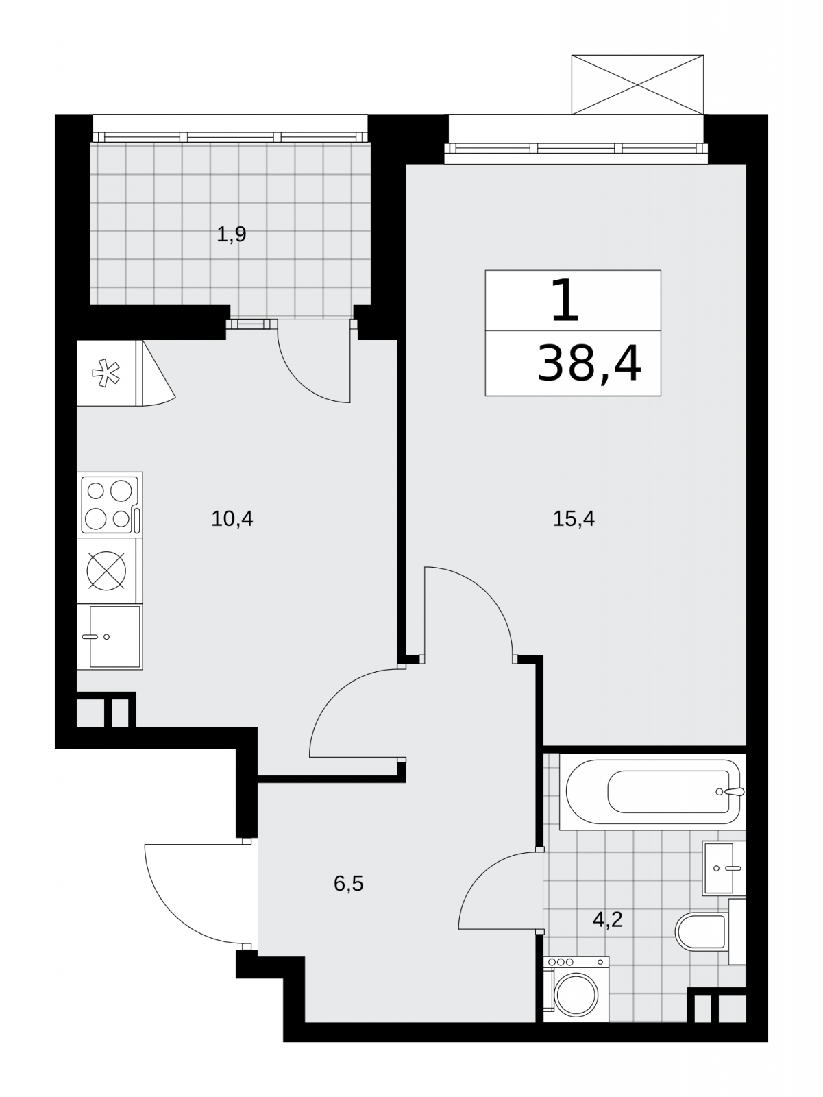 1-комнатная квартира с отделкой в ЖК Астон.Отрадный на 27 этаже в 1 секции. Сдача в 4 кв. 2024 г.