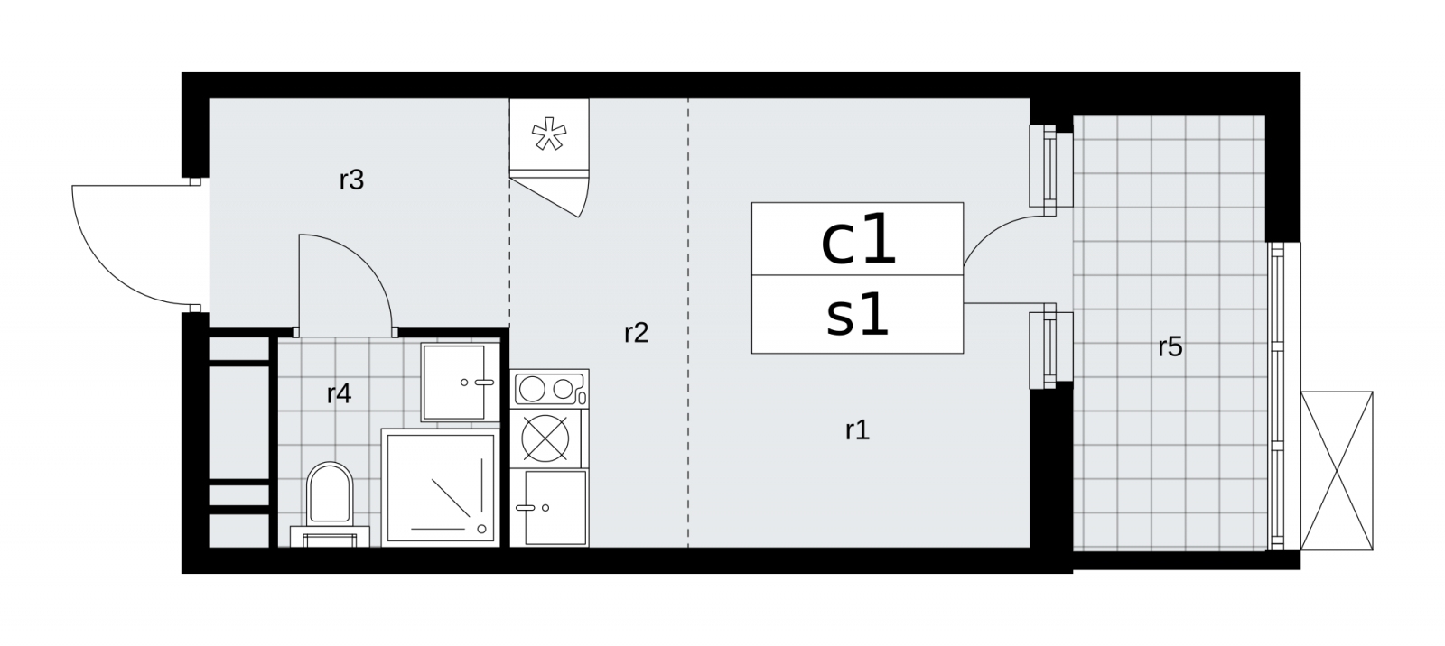 3-комнатная квартира в ЖК Скандинавия на 14 этаже в 2 секции. Сдача в 2 кв. 2026 г.